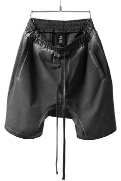 画像をギャラリービューアに読み込む, thomkrom DROP CROTCH SHORTS / DYEING ELASTIC NYLON (BLACK OIL)