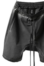 画像をギャラリービューアに読み込む, thomkrom DROP CROTCH SHORTS / DYEING ELASTIC NYLON (BLACK OIL)