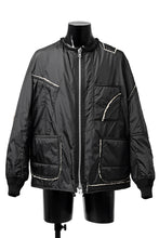 画像をギャラリービューアに読み込む, Y's BANG ON! No.173 POLYESTER TAFFETA + WOOL PILE PATCHED BLOUSON (BLACK)