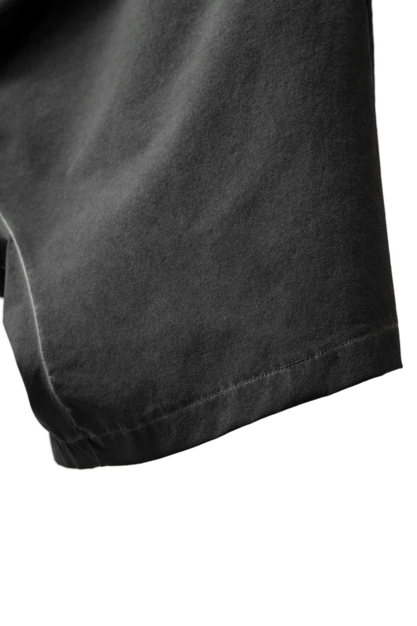 画像をギャラリービューアに読み込む, thomkrom DROP CROTCH SHORTS / DYEING ELASTIC NYLON (BLACK OIL)