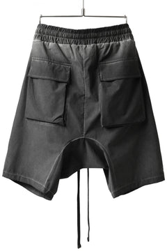 画像をギャラリービューアに読み込む, thomkrom DROP CROTCH SHORTS / DYEING ELASTIC NYLON (BLACK OIL)