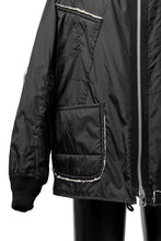 画像をギャラリービューアに読み込む, Y's BANG ON! No.173 POLYESTER TAFFETA + WOOL PILE PATCHED BLOUSON (BLACK)