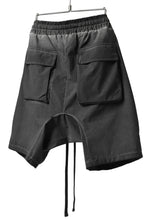 画像をギャラリービューアに読み込む, thomkrom DROP CROTCH SHORTS / DYEING ELASTIC NYLON (BLACK OIL)