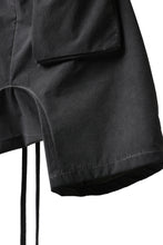 画像をギャラリービューアに読み込む, thomkrom DROP CROTCH SHORTS / DYEING ELASTIC NYLON (BLACK OIL)