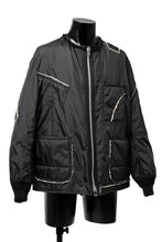 画像をギャラリービューアに読み込む, Y's BANG ON! No.173 POLYESTER TAFFETA + WOOL PILE PATCHED BLOUSON (BLACK)