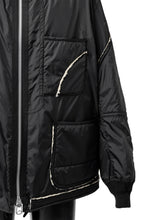 画像をギャラリービューアに読み込む, Y's BANG ON! No.173 POLYESTER TAFFETA + WOOL PILE PATCHED BLOUSON (BLACK)