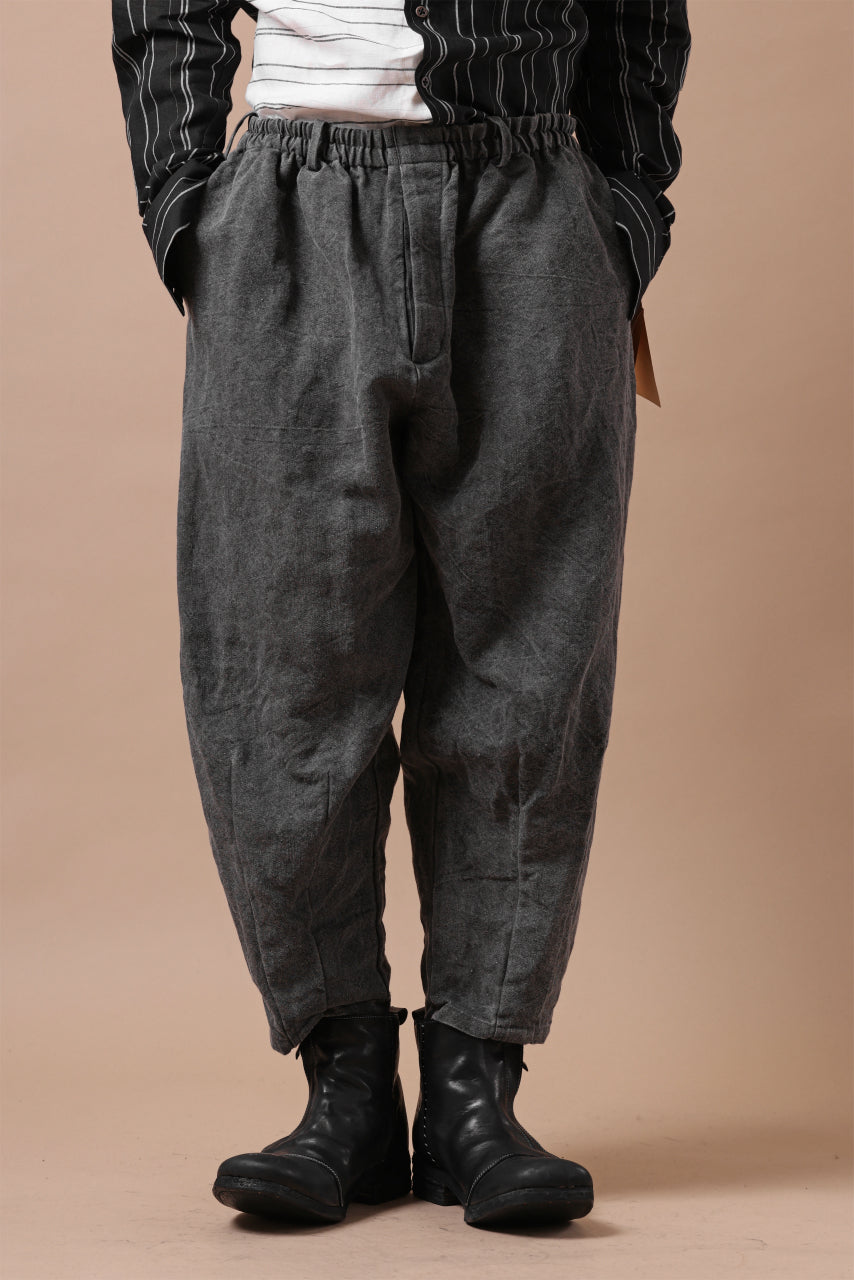 画像をギャラリービューアに読み込む, YUTA MATSUOKA exclusive easy darts pants / high-density linen jp paper (bincho ink black)