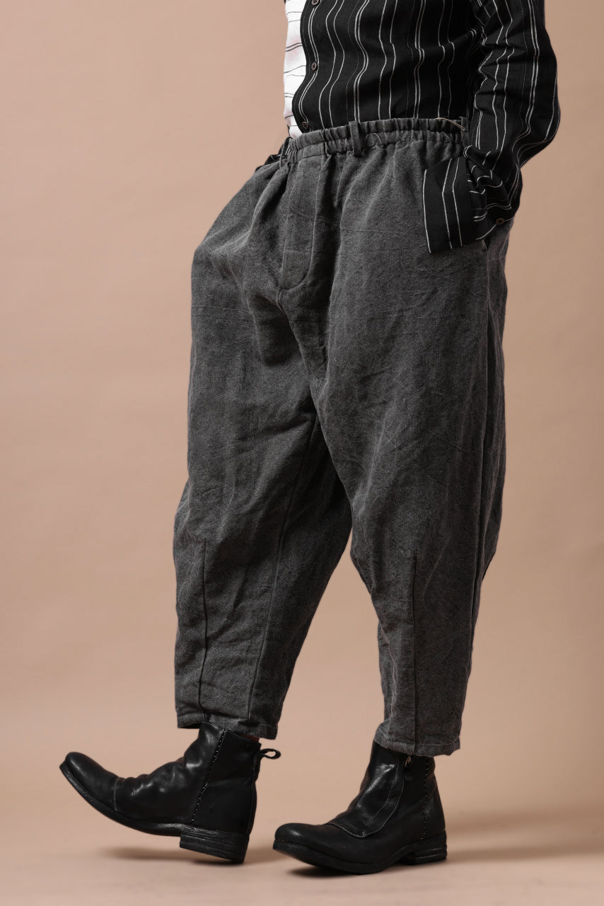画像をギャラリービューアに読み込む, YUTA MATSUOKA exclusive easy darts pants / high-density linen jp paper (bincho ink black)