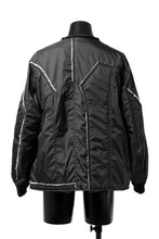 画像をギャラリービューアに読み込む, Y's BANG ON! No.173 POLYESTER TAFFETA + WOOL PILE PATCHED BLOUSON (BLACK)
