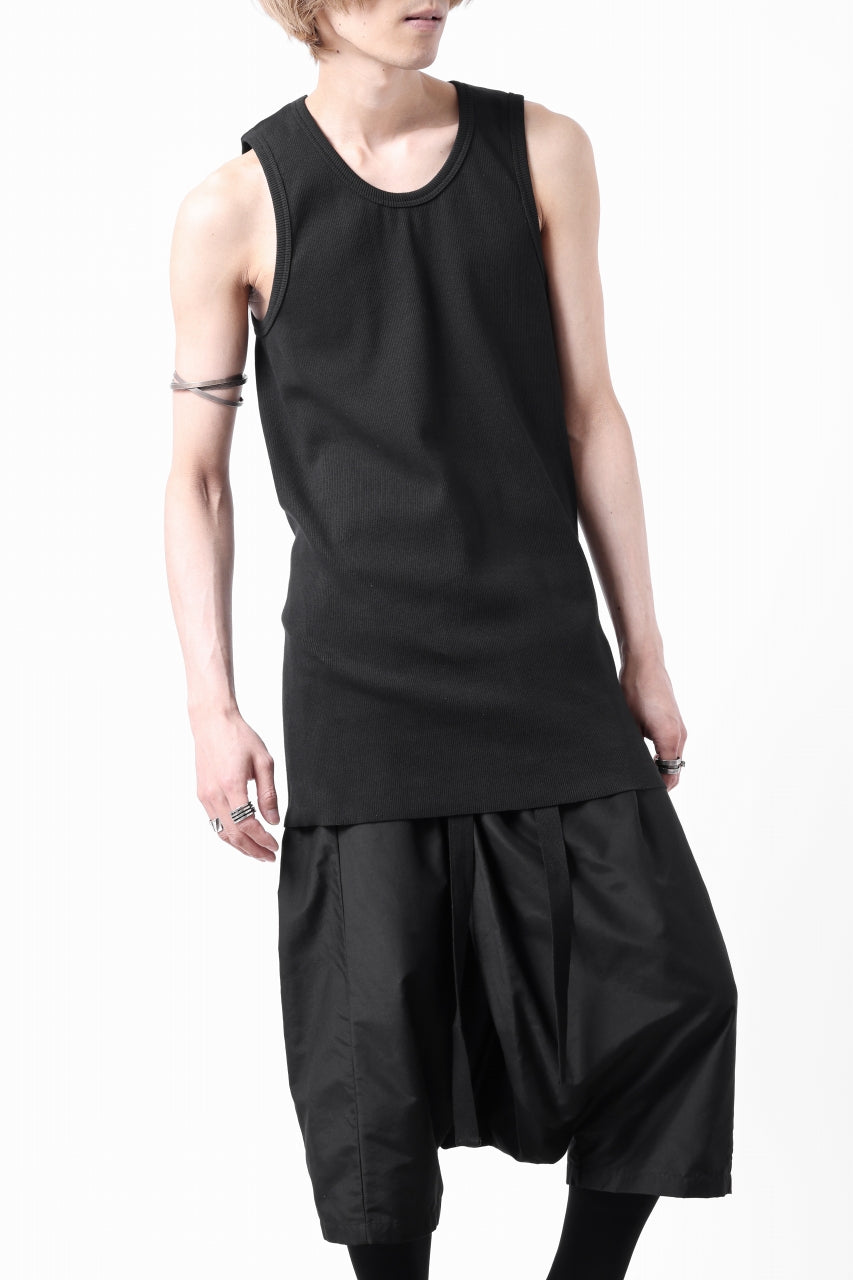 画像をギャラリービューアに読み込む, N/07 MINIMAL TANK TOP / ALL STAR BARE TELECO (BLACK)