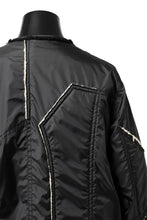 画像をギャラリービューアに読み込む, Y's BANG ON! No.173 POLYESTER TAFFETA + WOOL PILE PATCHED BLOUSON (BLACK)