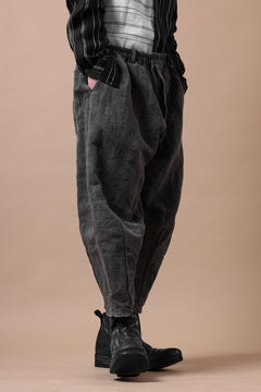 画像をギャラリービューアに読み込む, YUTA MATSUOKA exclusive easy darts pants / high-density linen jp paper (bincho ink black)