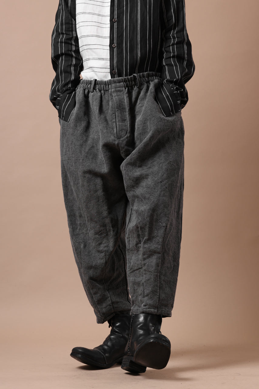 画像をギャラリービューアに読み込む, YUTA MATSUOKA exclusive easy darts pants / high-density linen jp paper (bincho ink black)