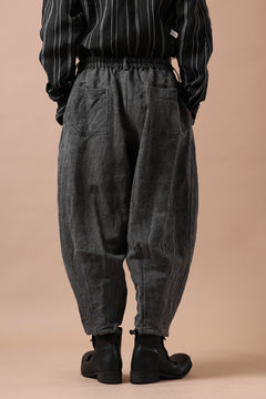 画像をギャラリービューアに読み込む, YUTA MATSUOKA exclusive easy darts pants / high-density linen jp paper (bincho ink black)