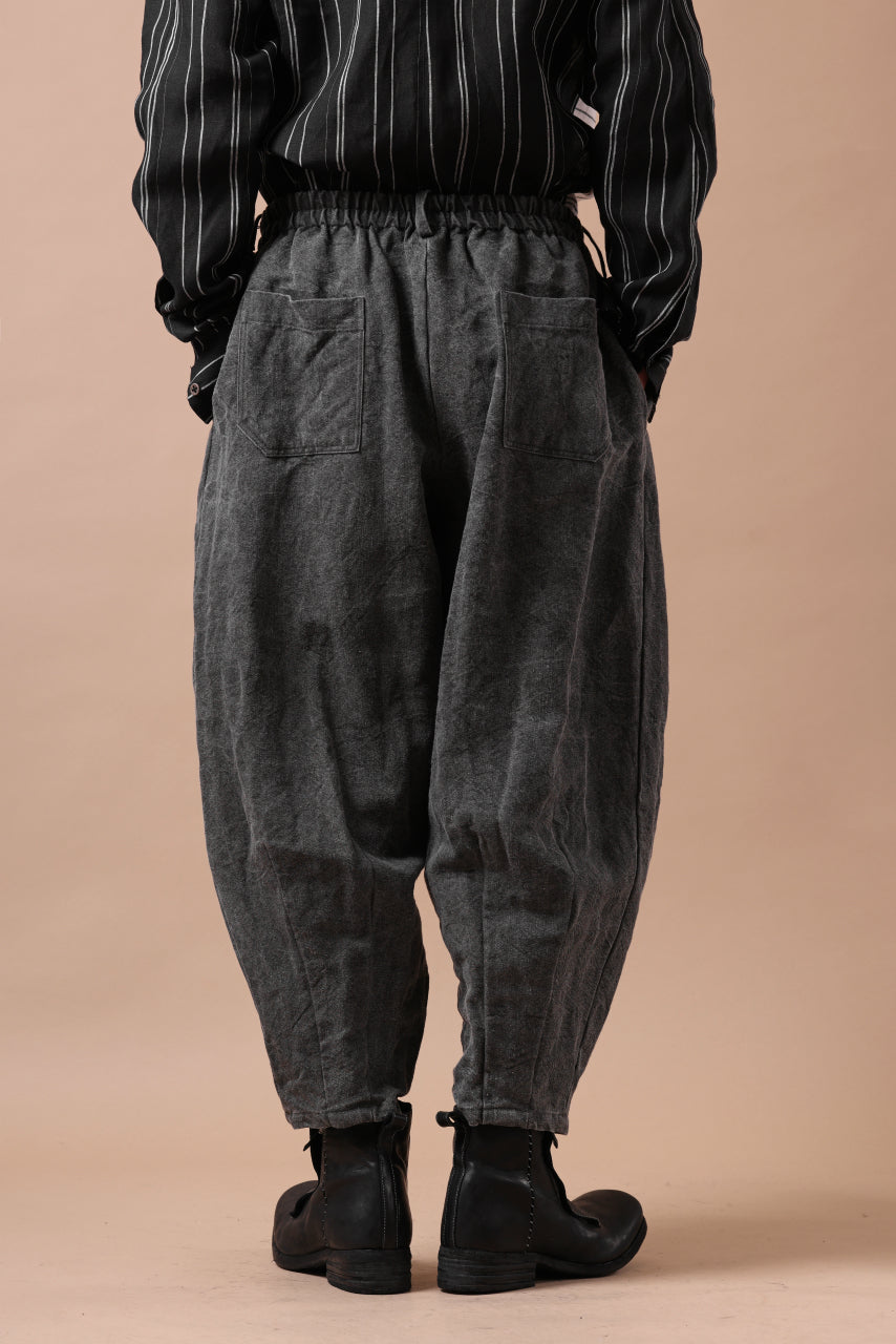 画像をギャラリービューアに読み込む, YUTA MATSUOKA exclusive easy darts pants / high-density linen jp paper (bincho ink black)