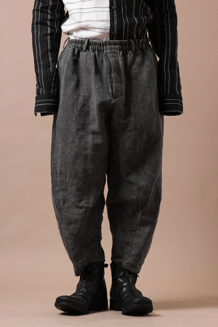 画像をギャラリービューアに読み込む, YUTA MATSUOKA exclusive easy darts pants / high-density linen jp paper (bincho ink black)