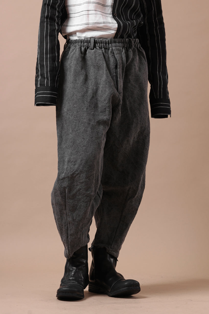 画像をギャラリービューアに読み込む, YUTA MATSUOKA exclusive easy darts pants / high-density linen jp paper (bincho ink black)