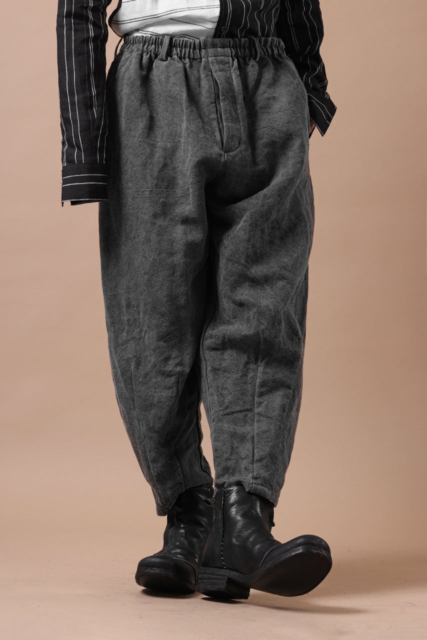 画像をギャラリービューアに読み込む, YUTA MATSUOKA exclusive easy darts pants / high-density linen jp paper (bincho ink black)