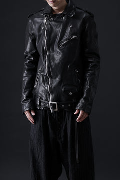 画像をギャラリービューアに読み込む, ISAMU KATAYAMA BACKLASH DOUBLE BREASTED JACKET / DOUBLE-SHOULDER OBJECT DYED (BLACK)
