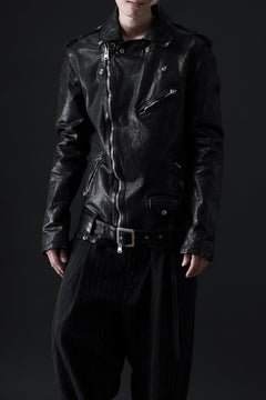 画像をギャラリービューアに読み込む, ISAMU KATAYAMA BACKLASH DOUBLE BREASTED JACKET / DOUBLE-SHOULDER OBJECT DYED (BLACK)