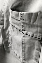 画像をギャラリービューアに読み込む, thomkrom ACID BLEACH SCAR STITCH SLIM TROUSERS / STRETCH TENCEL DENIM (LIGHT GREY)