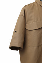 画像をギャラリービューアに読み込む, KLASICA SH-034 LOOSE FIT ROLL UP HALF SLEEVE SHIRT / C/L HIGH RISE TWILL (AMBER)