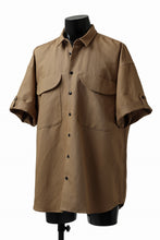 画像をギャラリービューアに読み込む, KLASICA SH-034 LOOSE FIT ROLL UP HALF SLEEVE SHIRT / C/L HIGH RISE TWILL (AMBER)