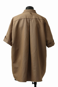 画像をギャラリービューアに読み込む, KLASICA SH-034 LOOSE FIT ROLL UP HALF SLEEVE SHIRT / C/L HIGH RISE TWILL (AMBER)