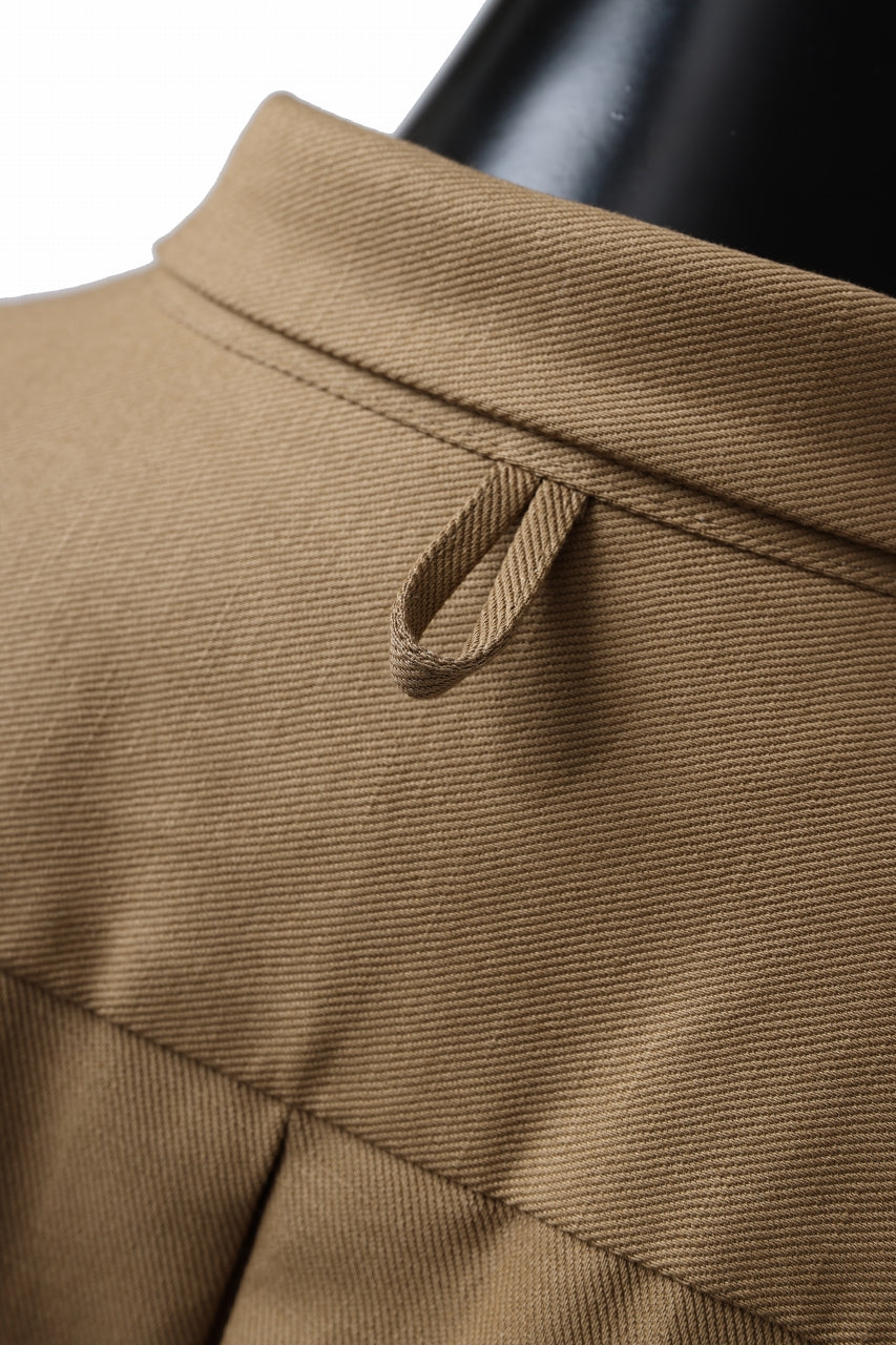 画像をギャラリービューアに読み込む, KLASICA SH-034 LOOSE FIT ROLL UP HALF SLEEVE SHIRT / C/L HIGH RISE TWILL (AMBER)