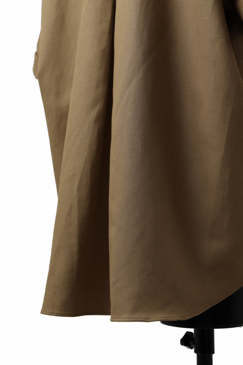 画像をギャラリービューアに読み込む, KLASICA SH-034 LOOSE FIT ROLL UP HALF SLEEVE SHIRT / C/L HIGH RISE TWILL (AMBER)