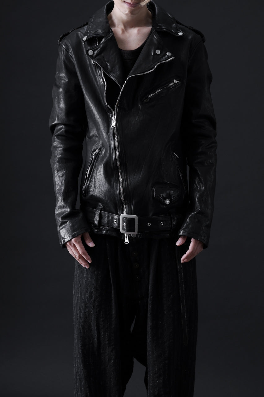 画像をギャラリービューアに読み込む, ISAMU KATAYAMA BACKLASH DOUBLE BREASTED JACKET / DOUBLE-SHOULDER OBJECT DYED (BLACK)