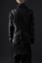画像をギャラリービューアに読み込む, ISAMU KATAYAMA BACKLASH DOUBLE BREASTED JACKET / DOUBLE-SHOULDER OBJECT DYED (BLACK)