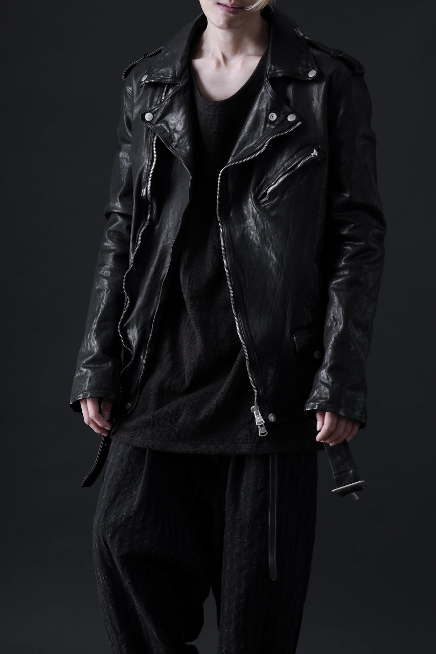 画像をギャラリービューアに読み込む, ISAMU KATAYAMA BACKLASH DOUBLE BREASTED JACKET / DOUBLE-SHOULDER OBJECT DYED (BLACK)