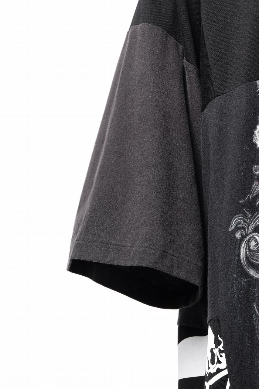 画像をギャラリービューアに読み込む, mastermind JAPAN x CHANGES exclusive ReBUILD T-SHIRT / OVERFIT (BLACK #A)