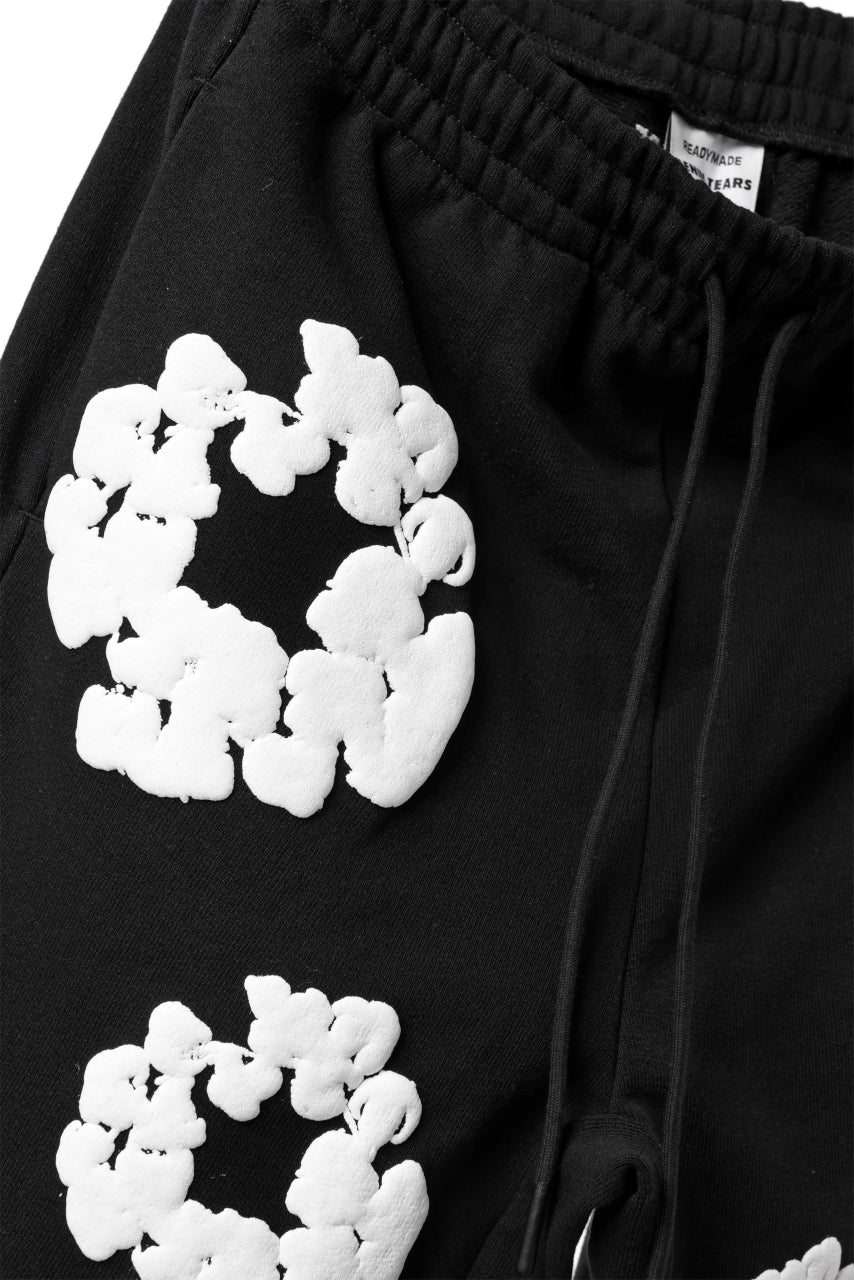 画像をギャラリービューアに読み込む, READYMADE x DENIM TEARS COTTON WREATH SWEAT FLARE PANTS (BLACK)