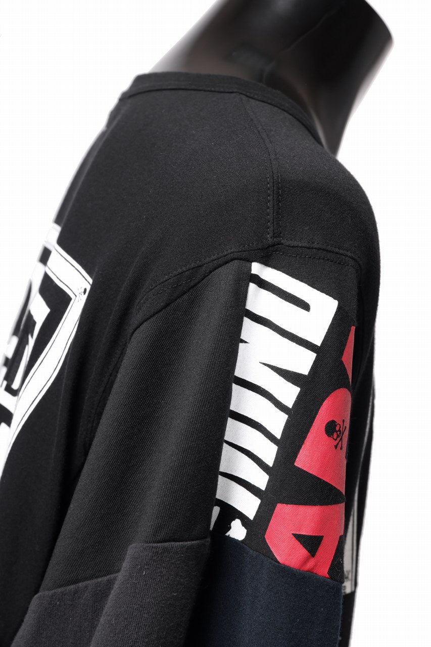 画像をギャラリービューアに読み込む, mastermind JAPAN x CHANGES exclusive ReBUILD T-SHIRT / OVERFIT (BLACK #B)