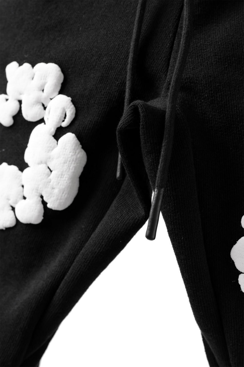 画像をギャラリービューアに読み込む, READYMADE x DENIM TEARS COTTON WREATH SWEAT FLARE PANTS (BLACK)