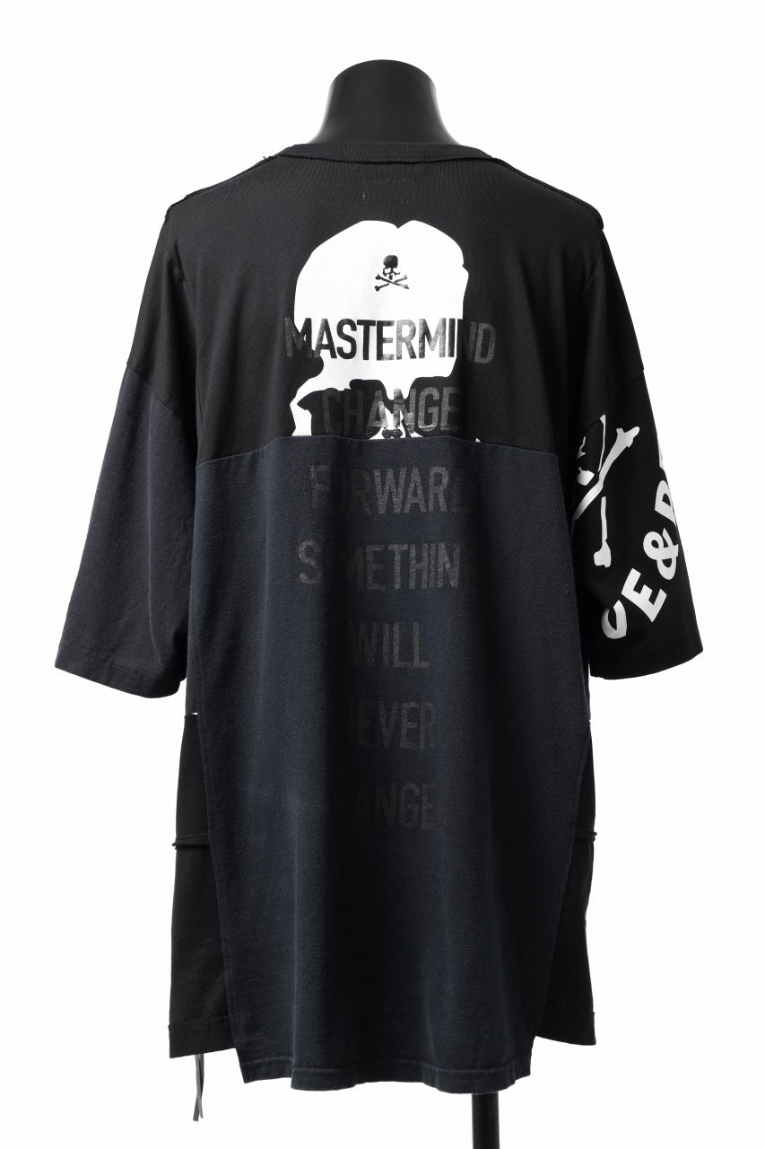 画像をギャラリービューアに読み込む, mastermind JAPAN x CHANGES exclusive ReBUILD T-SHIRT / OVERFIT (BLACK #C)