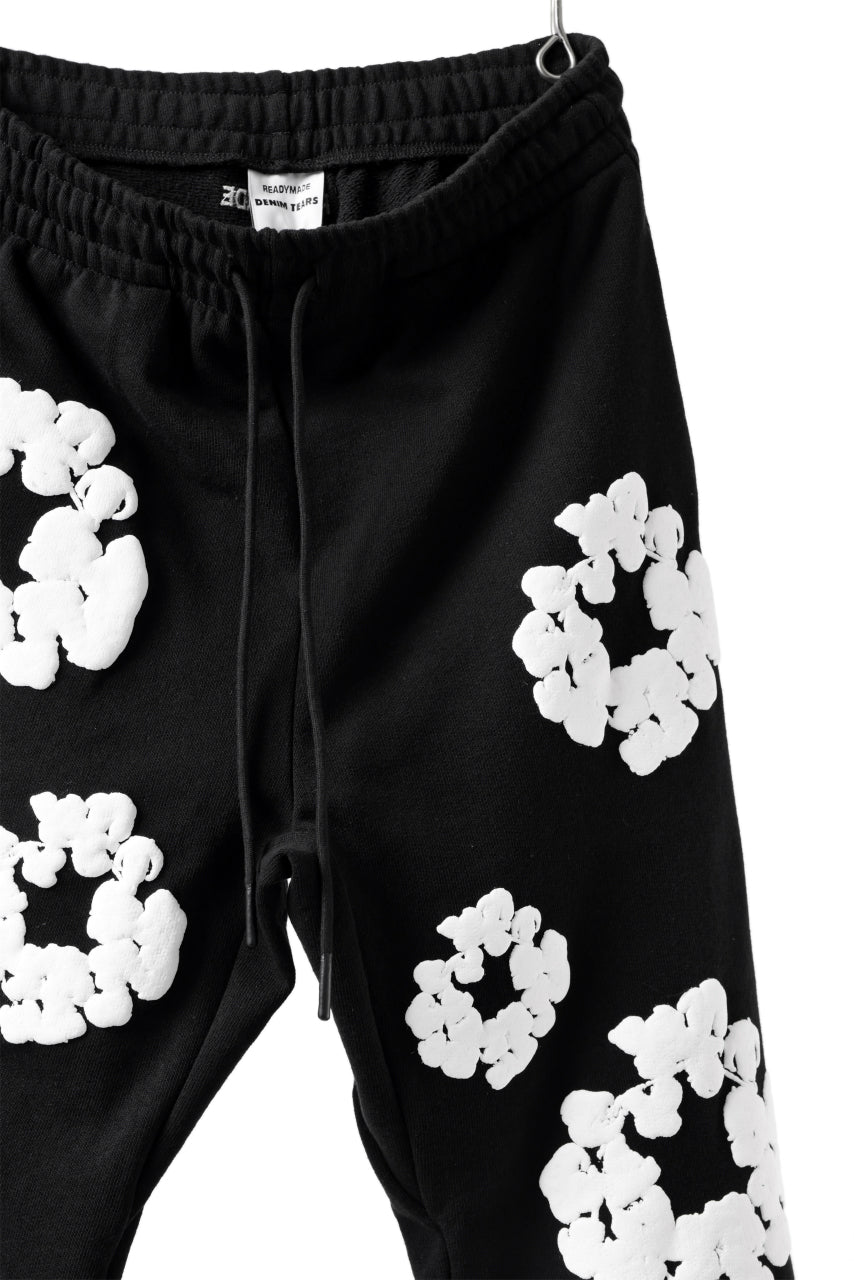 画像をギャラリービューアに読み込む, READYMADE x DENIM TEARS COTTON WREATH SWEAT FLARE PANTS (BLACK)