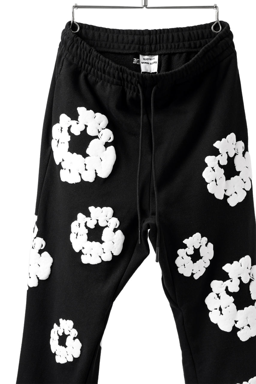 画像をギャラリービューアに読み込む, READYMADE x DENIM TEARS COTTON WREATH SWEAT FLARE PANTS (BLACK)