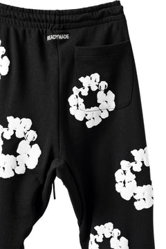 画像をギャラリービューアに読み込む, READYMADE x DENIM TEARS COTTON WREATH SWEAT FLARE PANTS (BLACK)