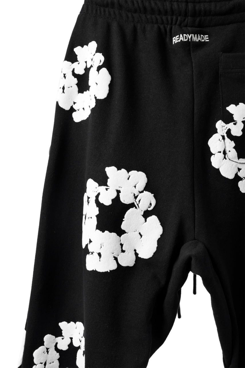 画像をギャラリービューアに読み込む, READYMADE x DENIM TEARS COTTON WREATH SWEAT FLARE PANTS (BLACK)