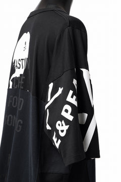 画像をギャラリービューアに読み込む, mastermind JAPAN x CHANGES exclusive ReBUILD T-SHIRT / OVERFIT (BLACK #C)