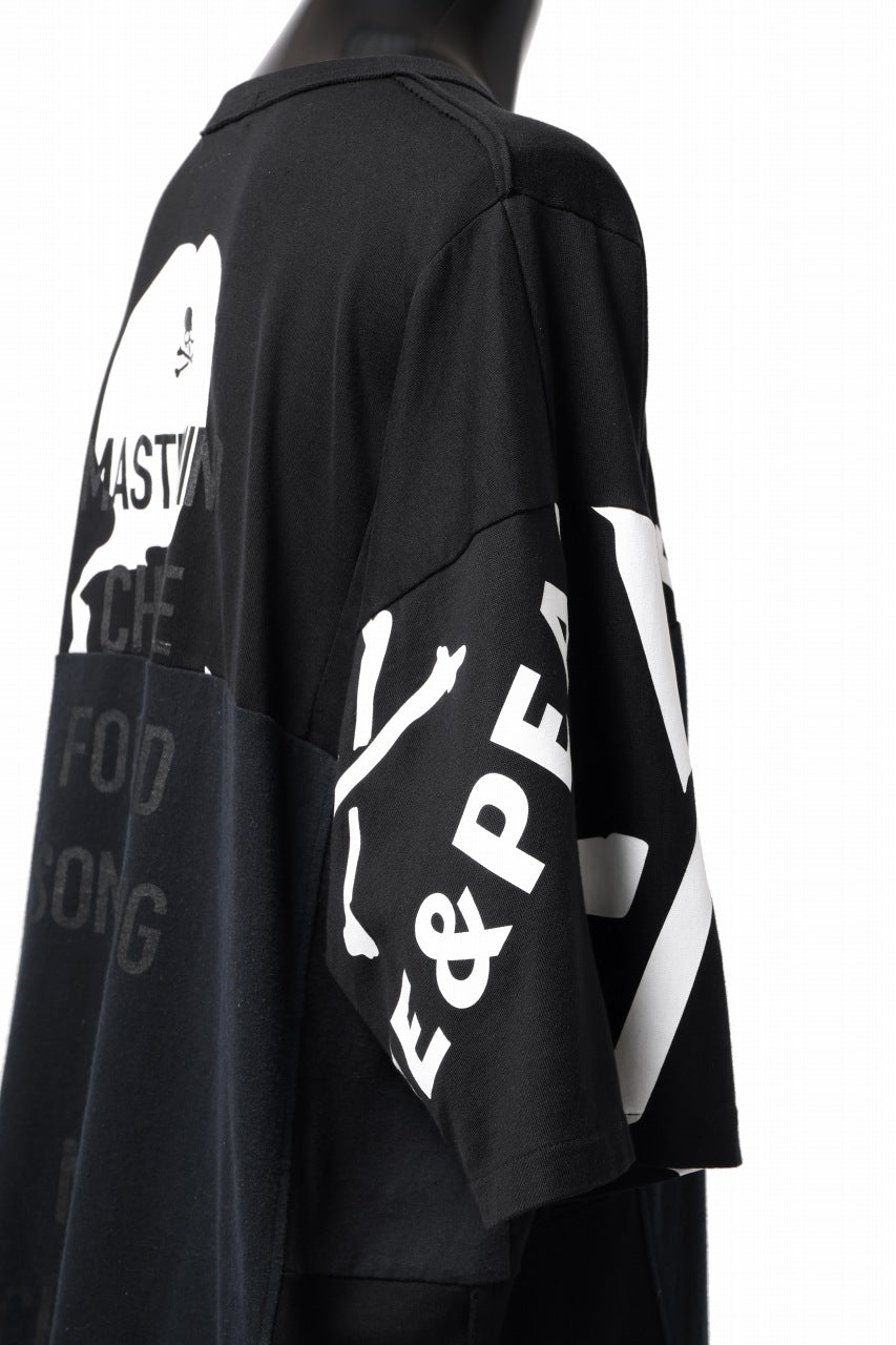 画像をギャラリービューアに読み込む, mastermind JAPAN x CHANGES exclusive ReBUILD T-SHIRT / OVERFIT (BLACK #C)