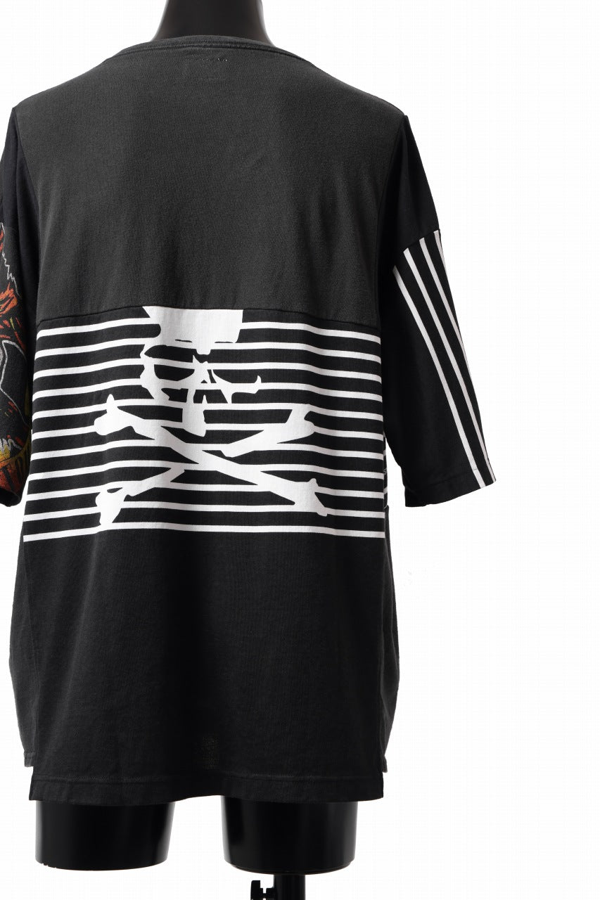 Load image into Gallery viewer, mastermind JAPAN x CHANGES exclusive SHORT SLEEVE TEE / REGULAR FIT (BLACK #GUNS 'N' ROSES)