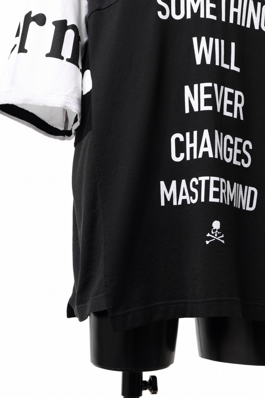 Load image into Gallery viewer, mastermind JAPAN x CHANGES exclusive SHORT SLEEVE TEE / REGULAR FIT (BLACK #CLASH)