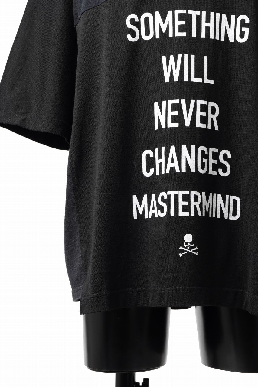 Load image into Gallery viewer, mastermind JAPAN x CHANGES exclusive SHORT SLEEVE TEE / REGULAR FIT (BLACK #NIRVANA-YELLOW)