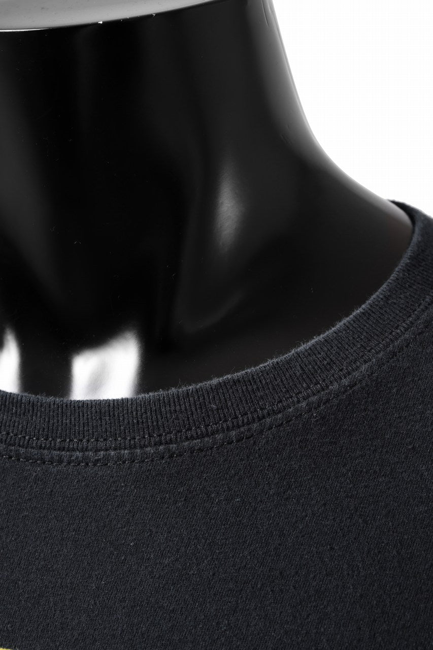 Load image into Gallery viewer, mastermind JAPAN x CHANGES exclusive SHORT SLEEVE TEE / REGULAR FIT (BLACK #NIRVANA-YELLOW)