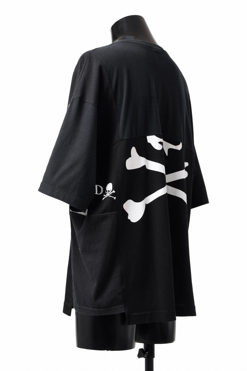 Load image into Gallery viewer, mastermind JAPAN x CHANGES exclusive SHORT SLEEVE TEE / REGULAR FIT (BLACK #NIRVANA-YELLOW)