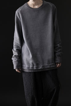 画像をギャラリービューアに読み込む, daub DYEING SWEAT PULLOVER / BRUSHED BACK TERRY FLEECE (GREY)